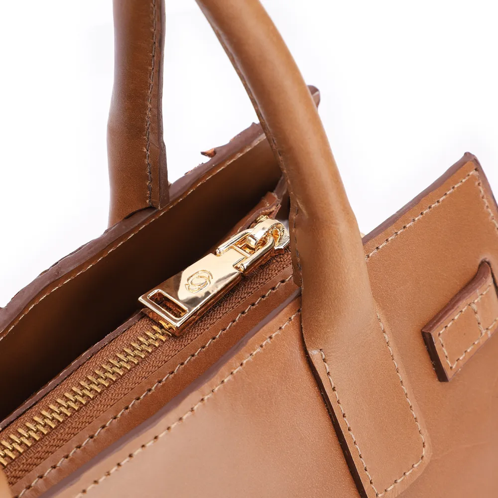 Bolsa Tote Pirarucu Marrom Claro - imagem 5