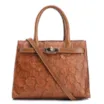 Bolsa Tote Pirarucu Marrom Claro - imagem 1