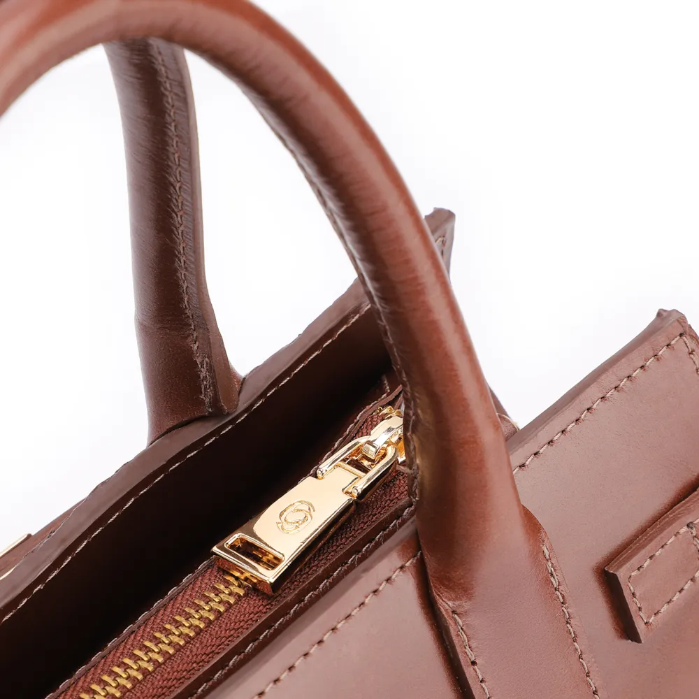 Bolsa Tote Pirarucu Marrom Escuro - imagem 5