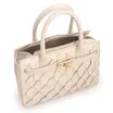 Bolsa Tote Pirarucu Média Pirarucu Off White Fecho Giratório - imagem 4