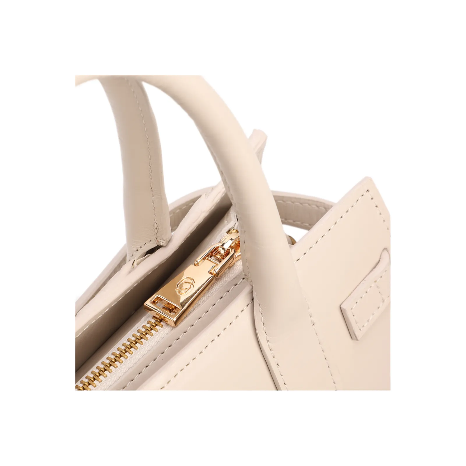 Bolsa Tote Pirarucu Média Pirarucu Off White Fecho Giratório