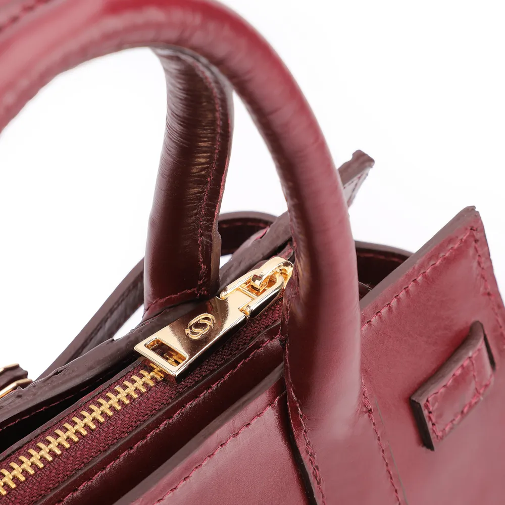 Bolsa Tote Pirarucu Pirarucu Vinho - imagem 5