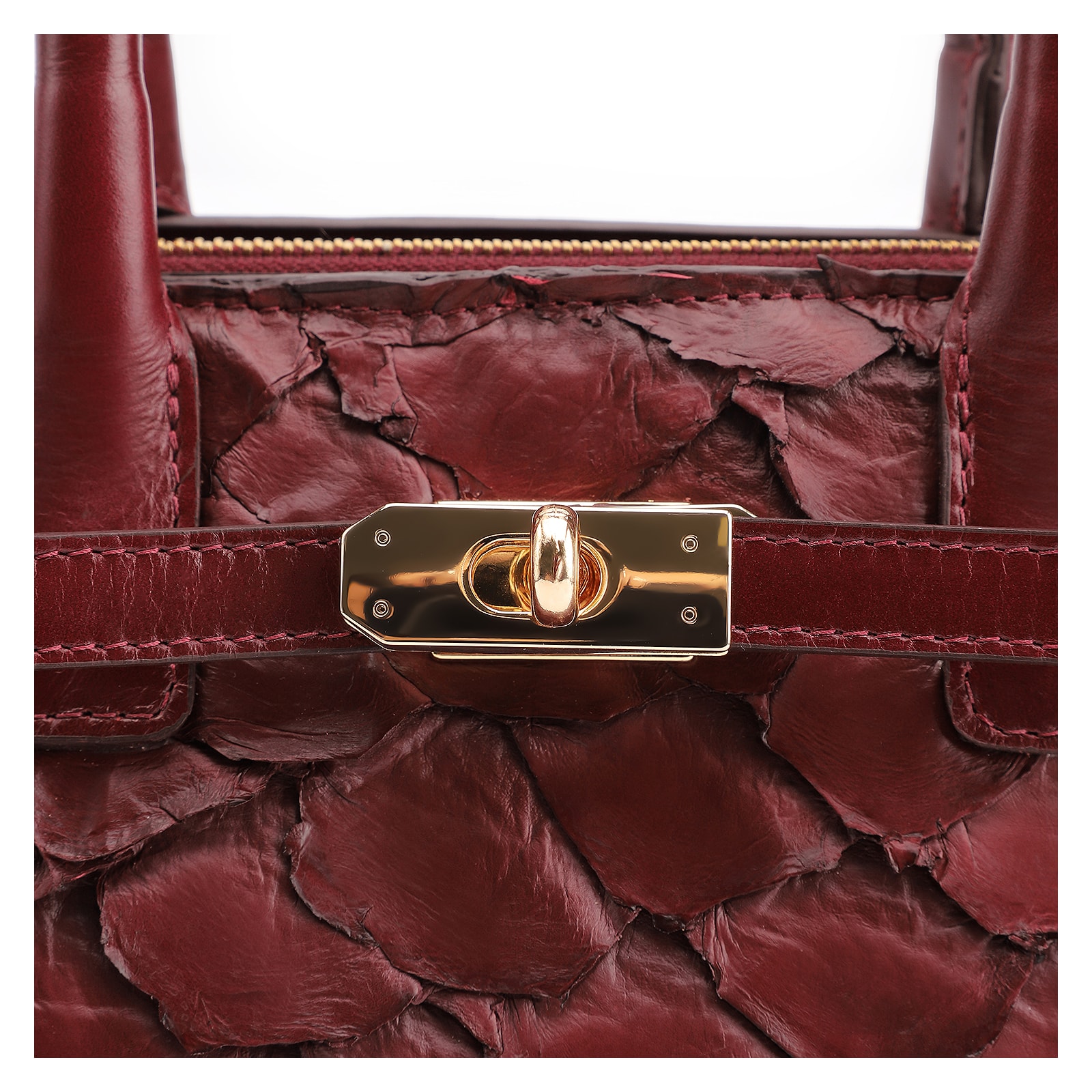 Bolsa Tote Pirarucu Pirarucu Vinho