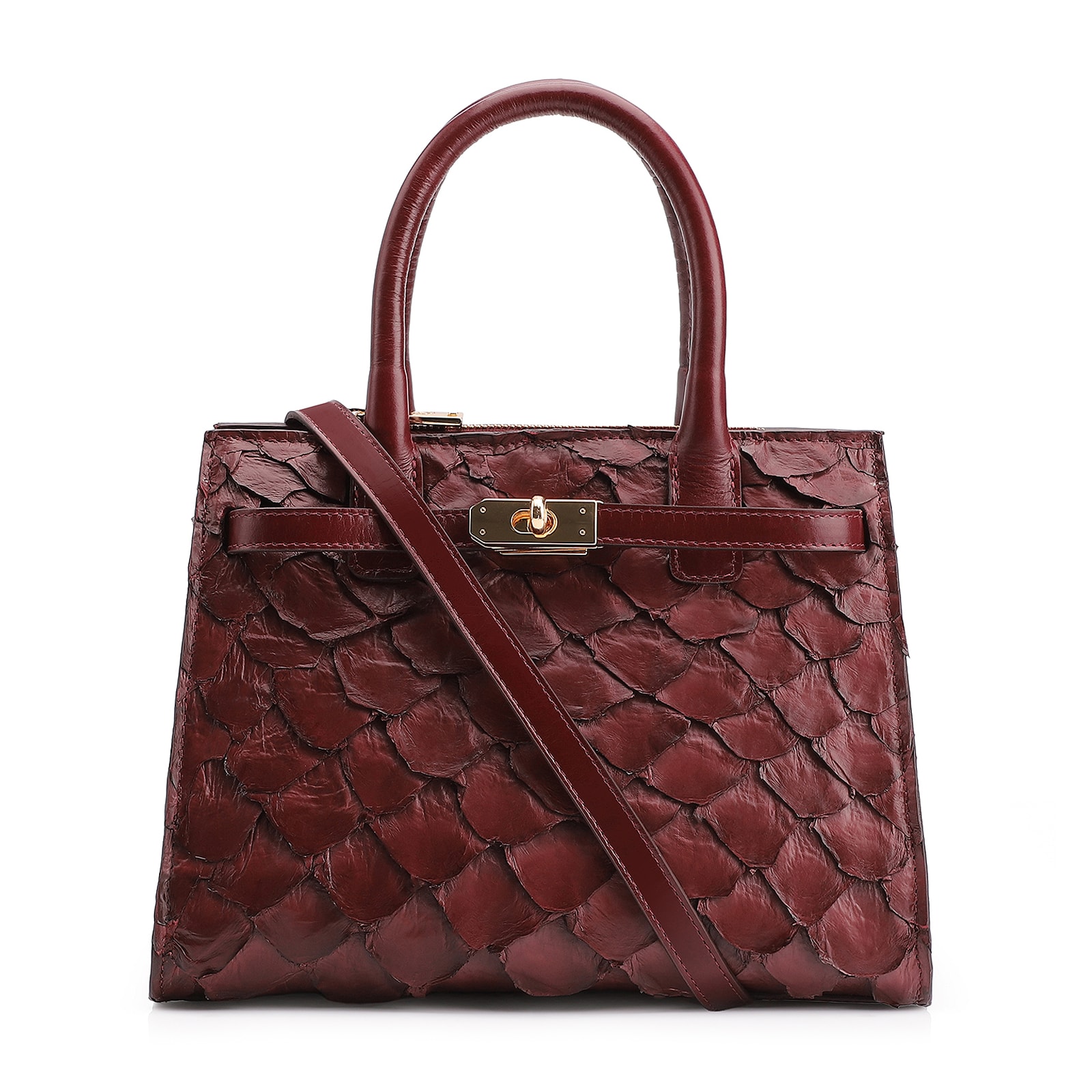 Bolsa Tote Pirarucu Pirarucu Vinho