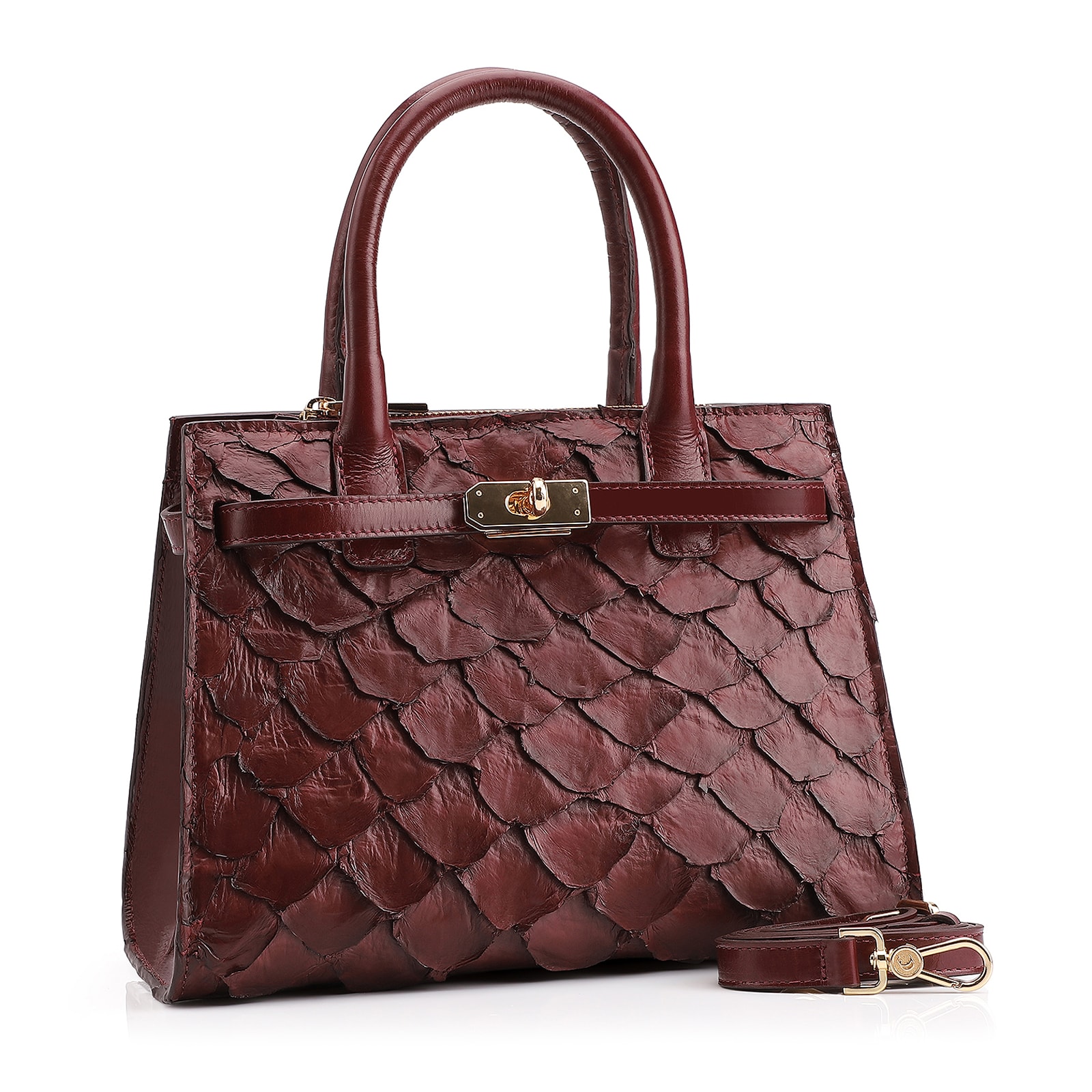 Bolsa Tote Pirarucu Pirarucu Vinho