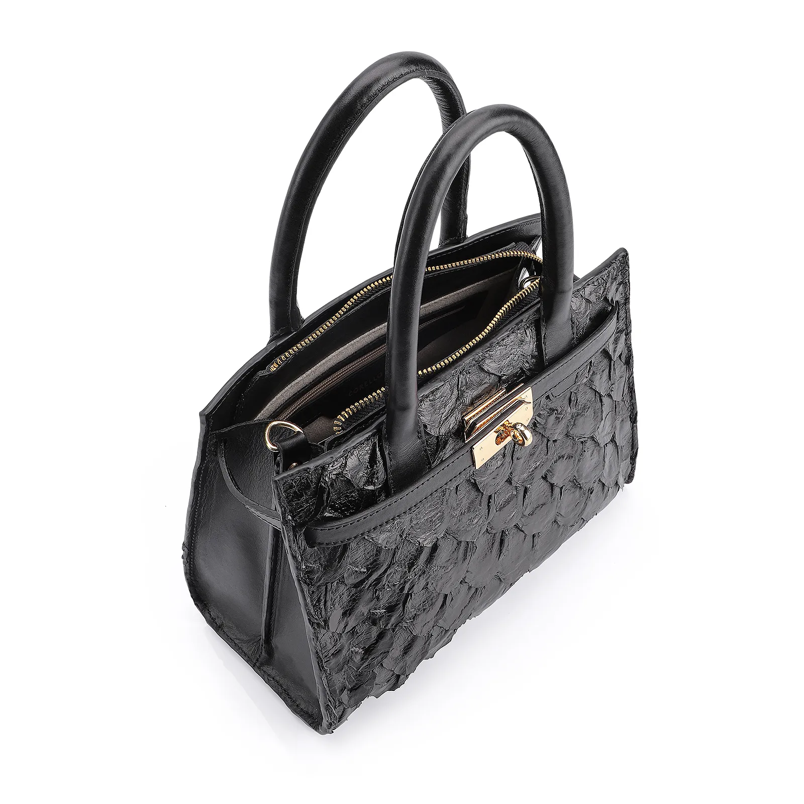 Bolsa Tote Pirarucu Preto