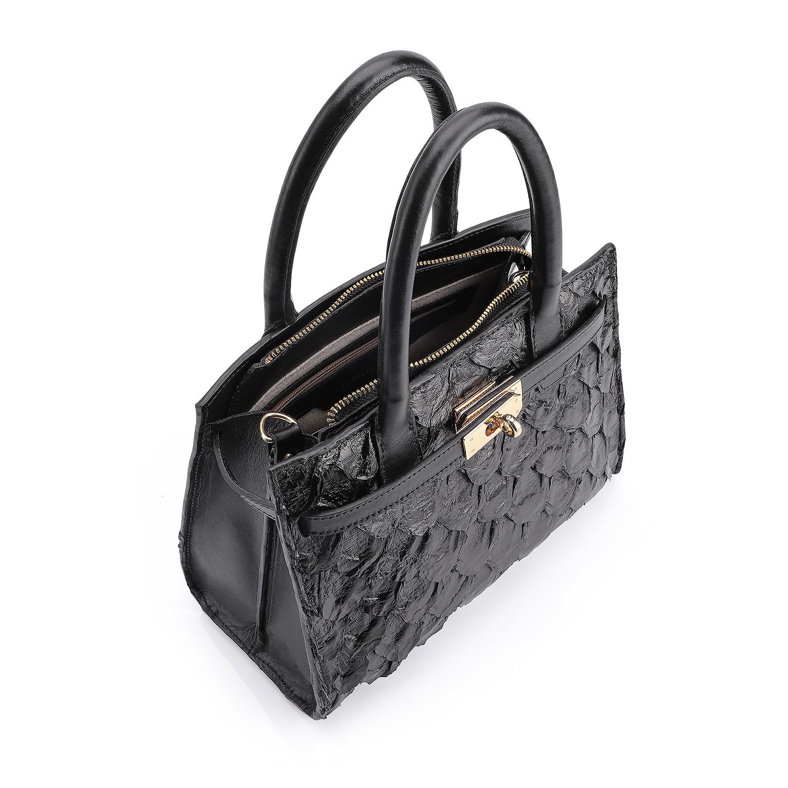 Bolsa Tote Pirarucu Preto