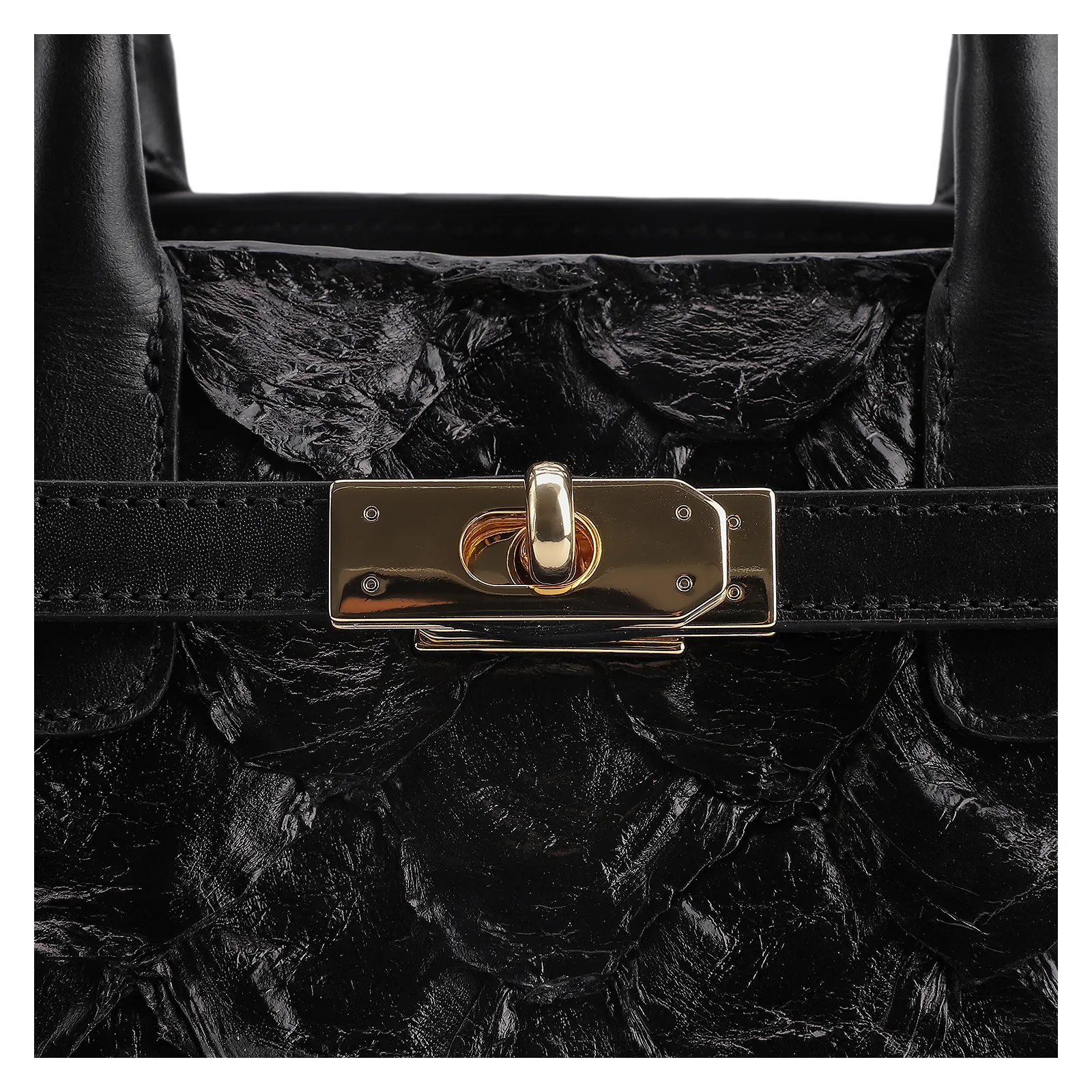 Bolsa Tote Pirarucu Preto
