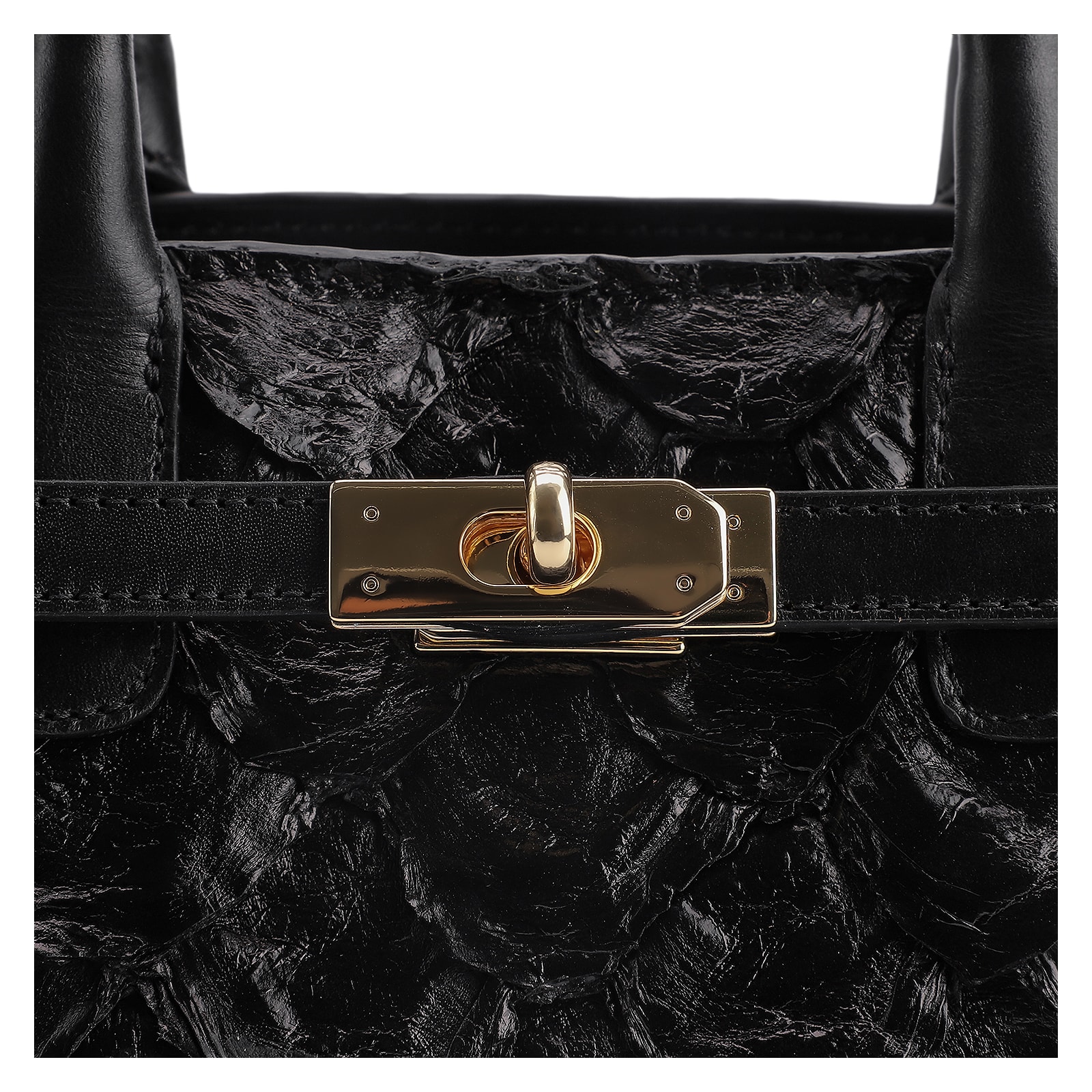 Bolsa Tote Pirarucu Preto