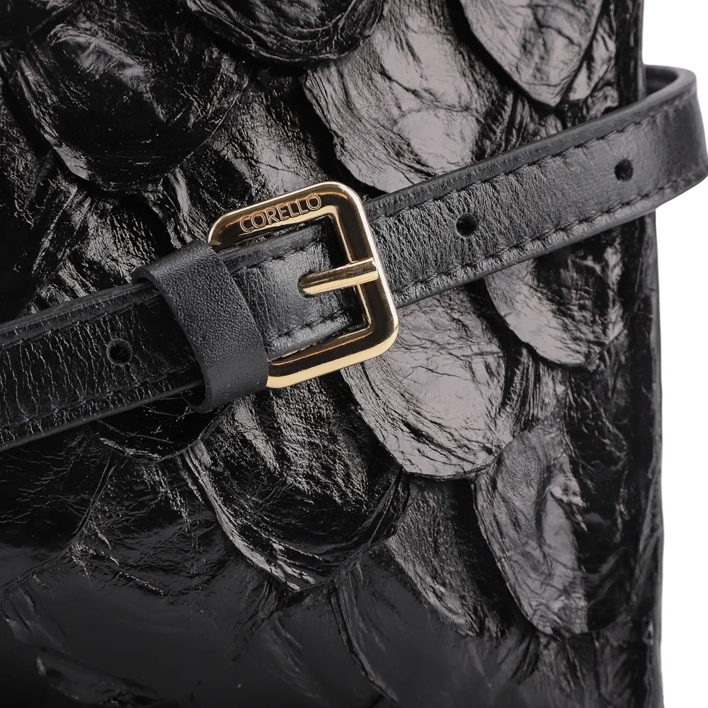 Bolsa Tote Pirarucu Preto - imagem 7
