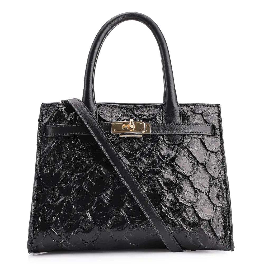 Bolsa Tote Pirarucu Preto