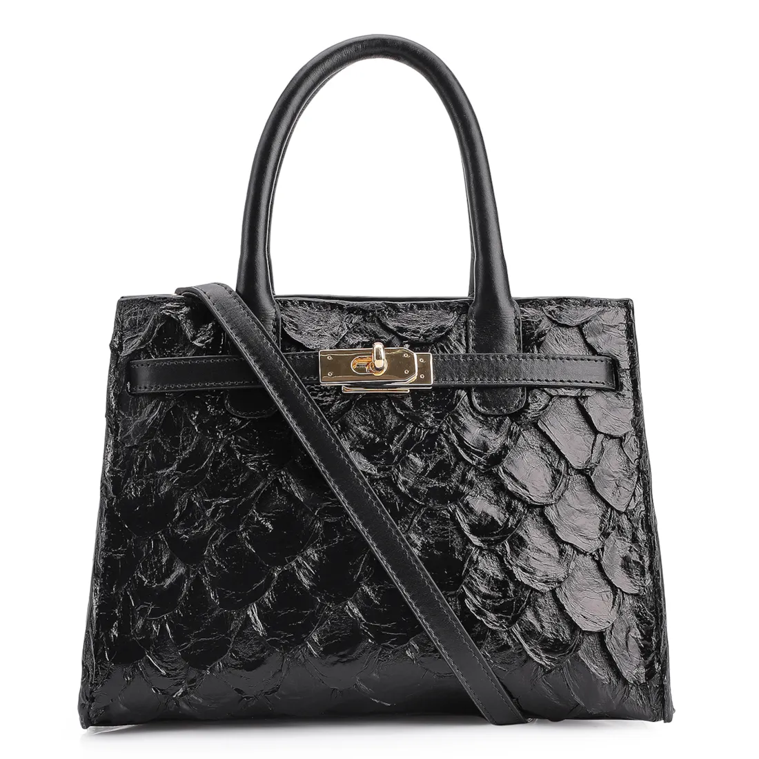 Bolsa Tote Pirarucu Preto