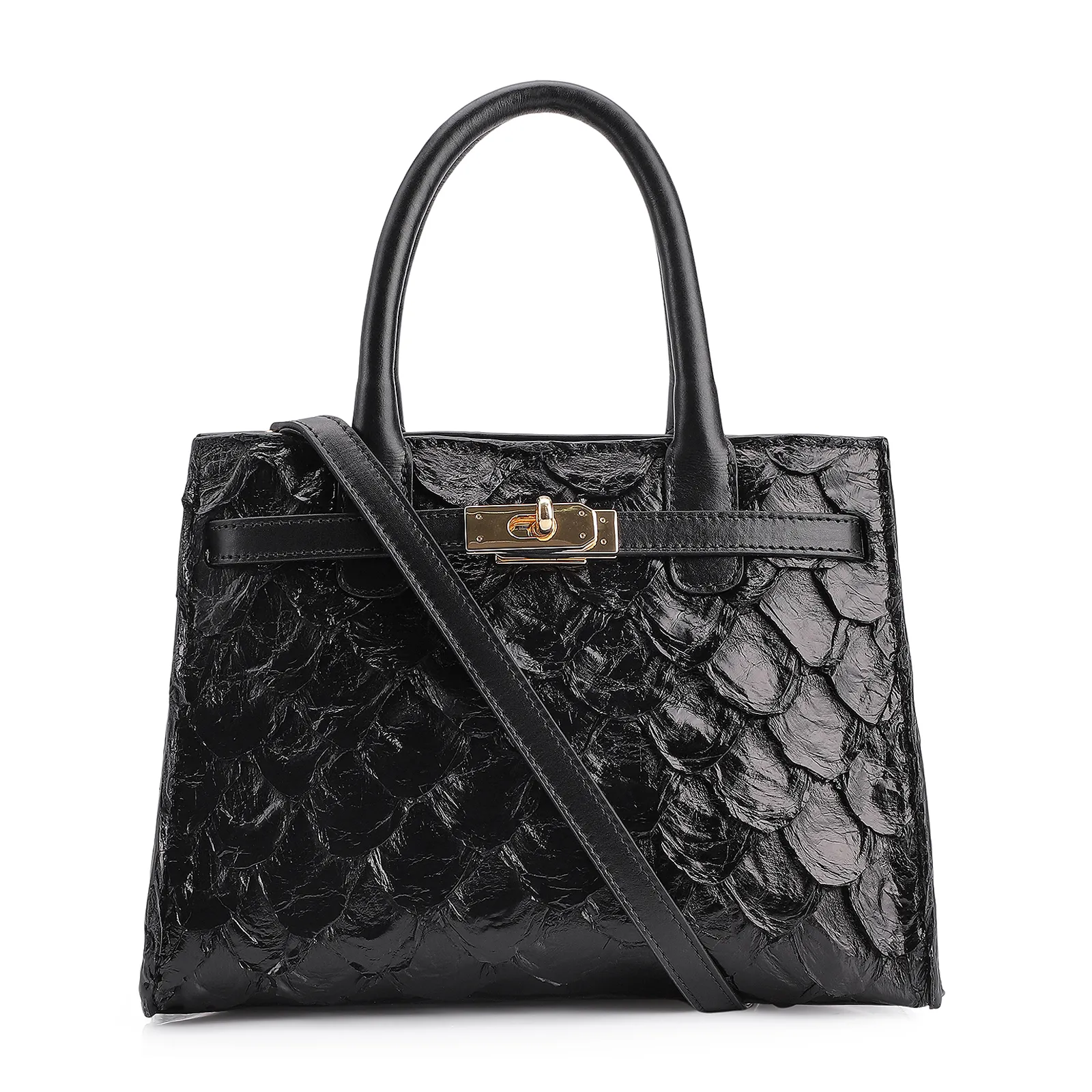 Bolsa Tote Pirarucu Preto