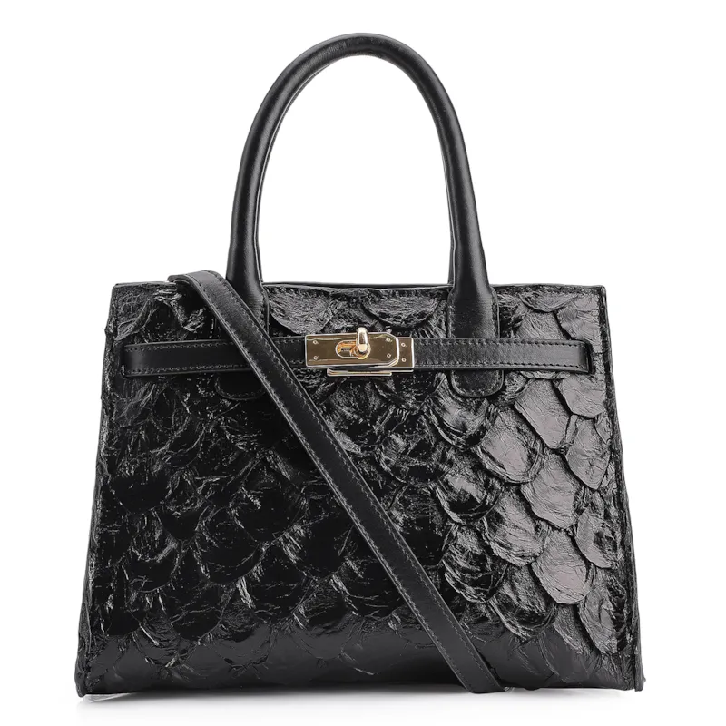 Bolsa Tote Pirarucu Preto