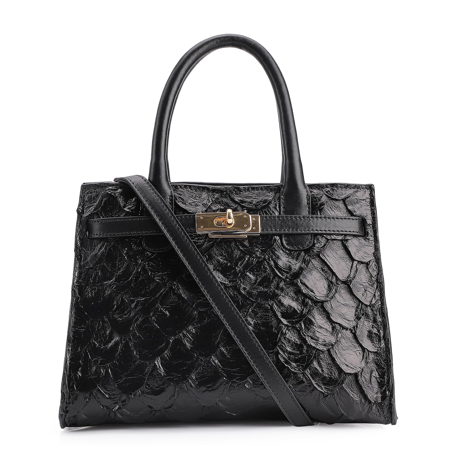 Bolsa Tote Pirarucu Preto
