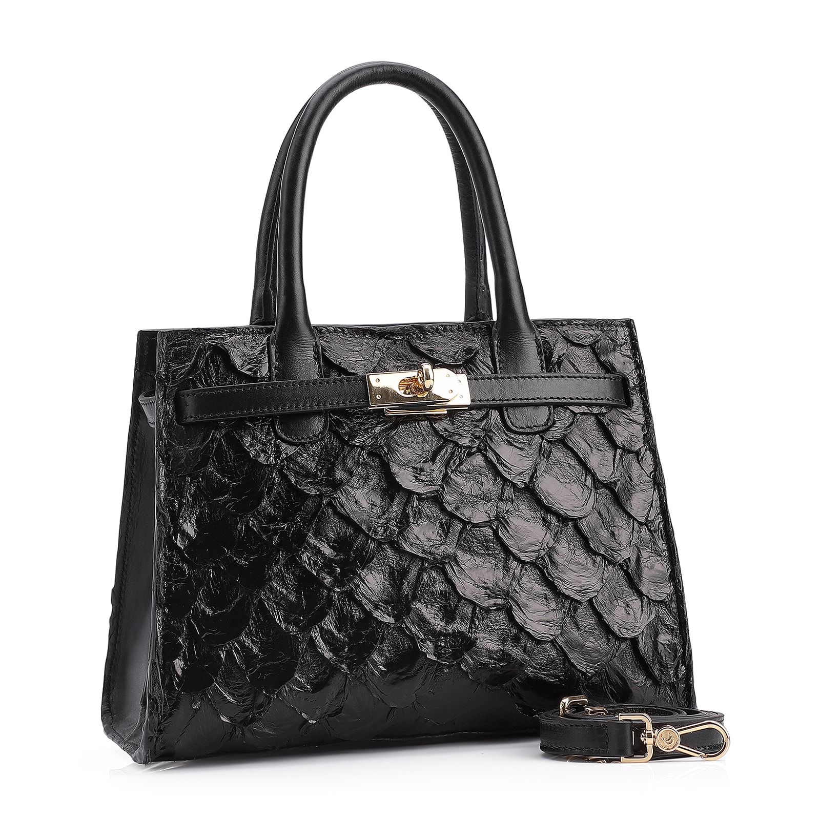 Bolsa Tote Pirarucu Preto