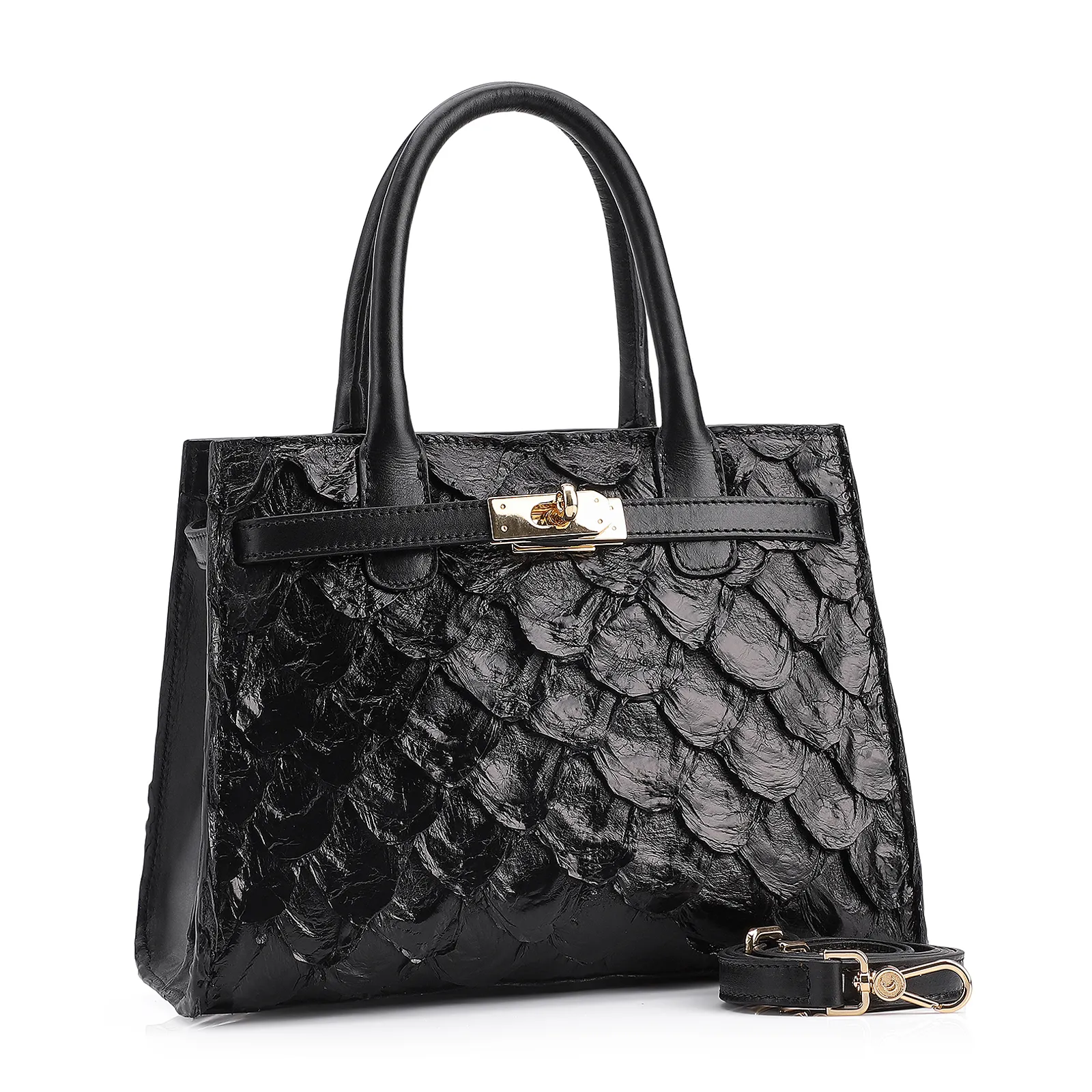 Bolsa Tote Pirarucu Preto
