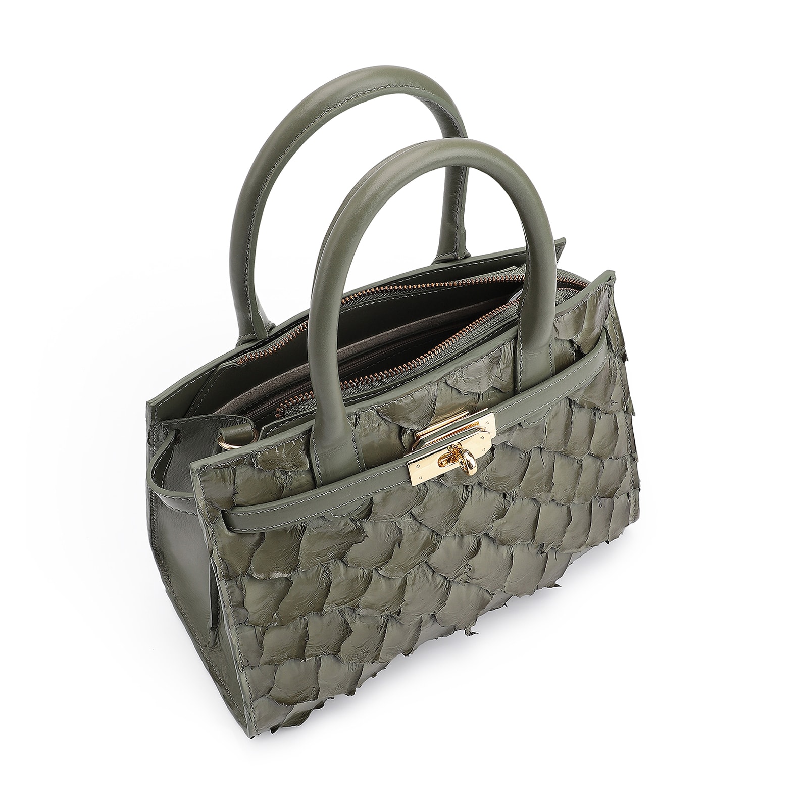 Bolsa Tote Pirarucu Verde