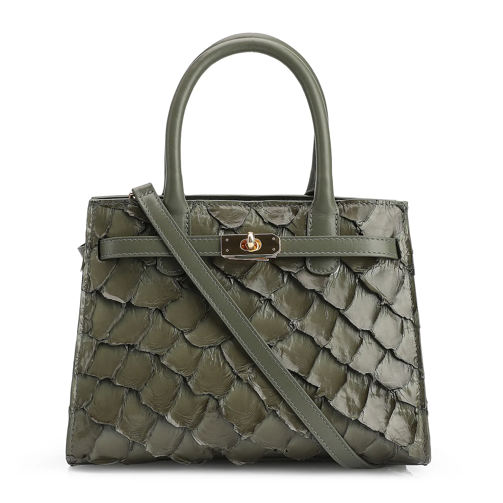 Bolsa Tote Pirarucu Verde