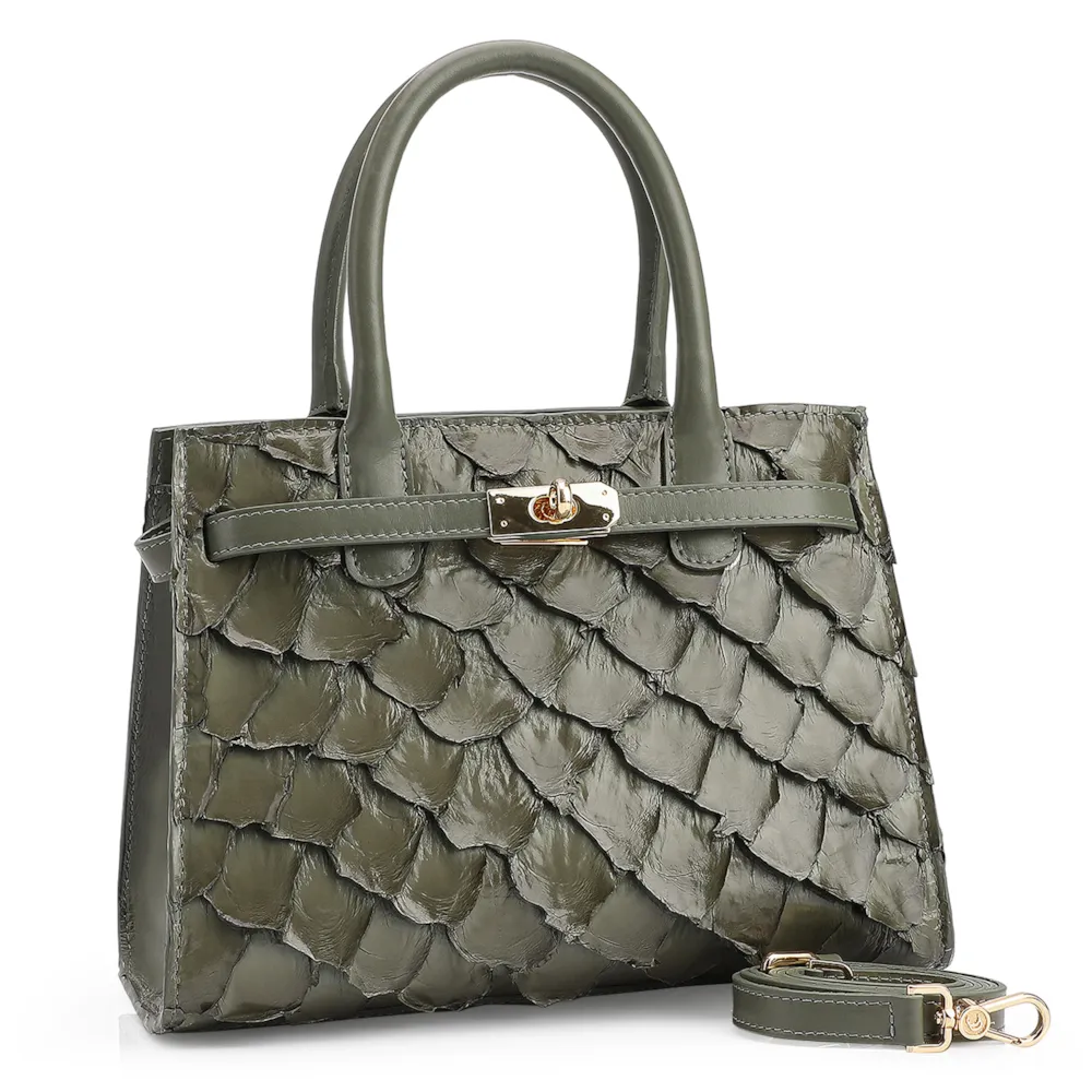 Bolsa Tote Pirarucu Verde - imagem 2