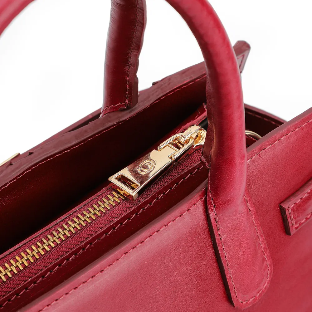 Bolsa Tote Pirarucu Vermelho Cereja - imagem 5