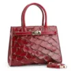 Bolsa Tote Pirarucu Vermelho Cereja - imagem 2