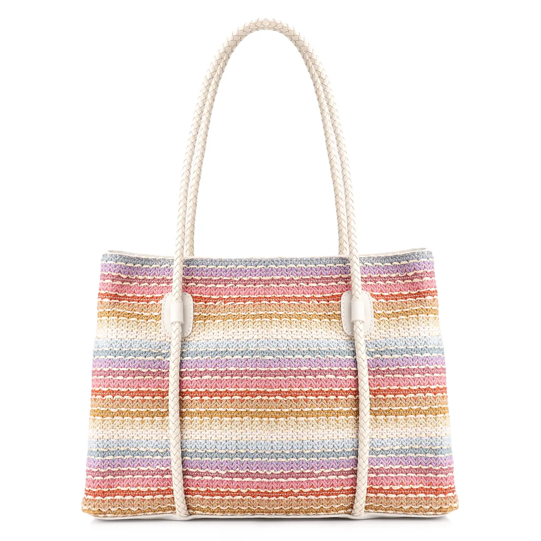 Bolsa Tote Ráfia Colors/Alt Off White