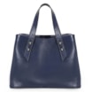 Bolsa Tote Ráfia/Couro Azul - imagem 3