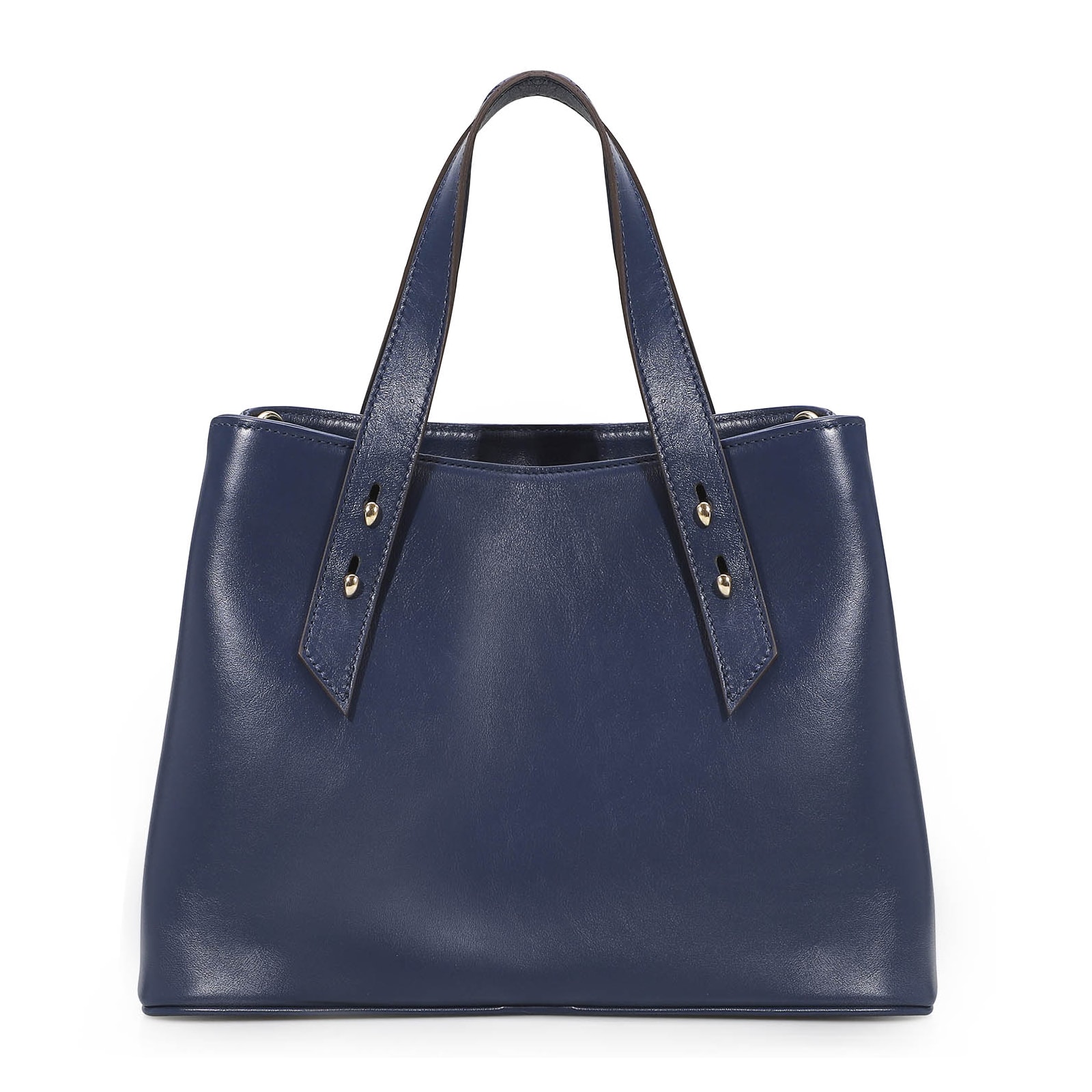 Bolsa Tote Ráfia/Couro Azul