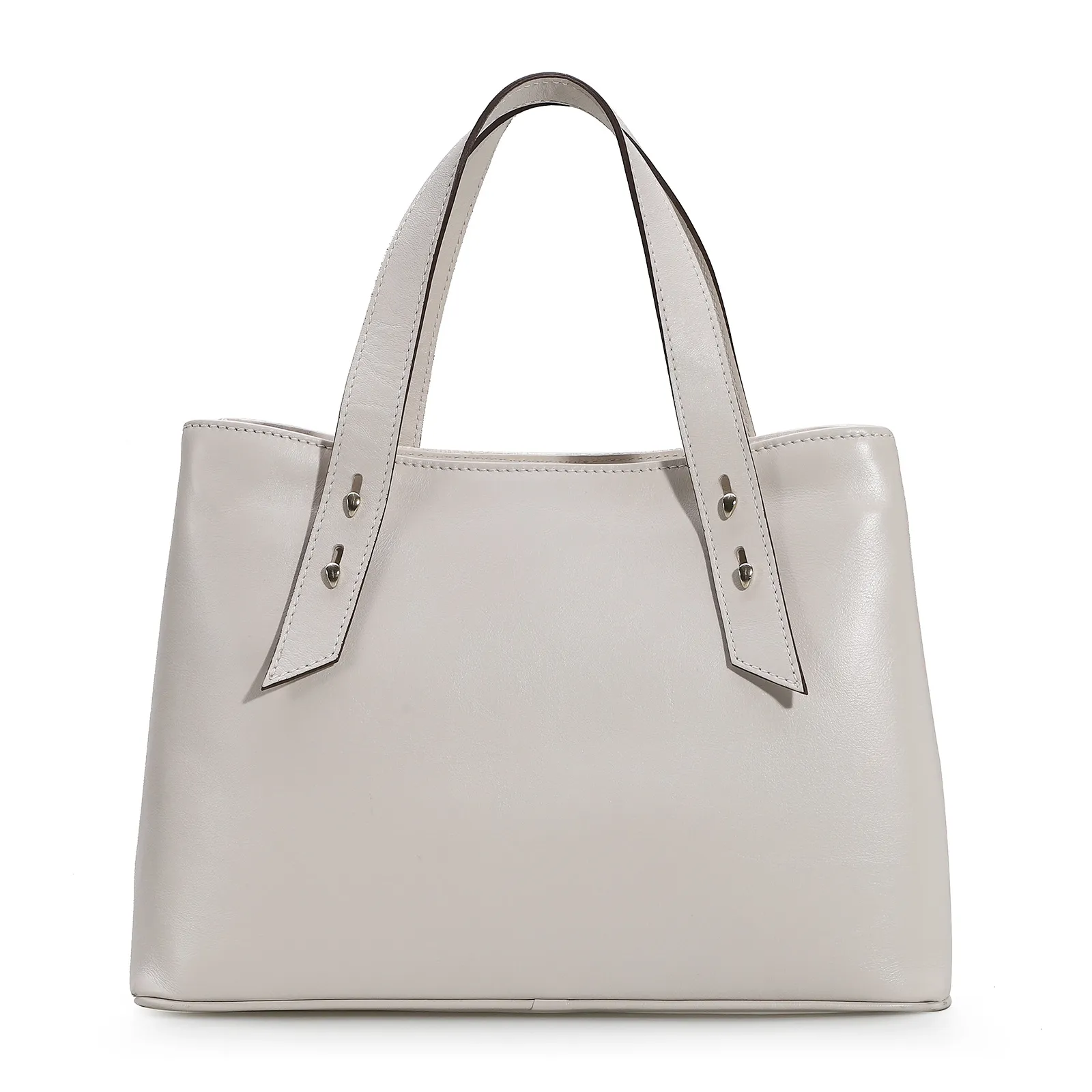 Bolsa Tote Ráfia/Couro Off White