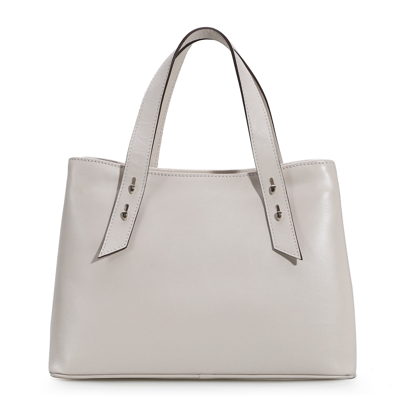 Bolsa Tote Ráfia/Couro Off White