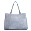 Bolsa Tote Ráfia Mosaico Azul - imagem 4