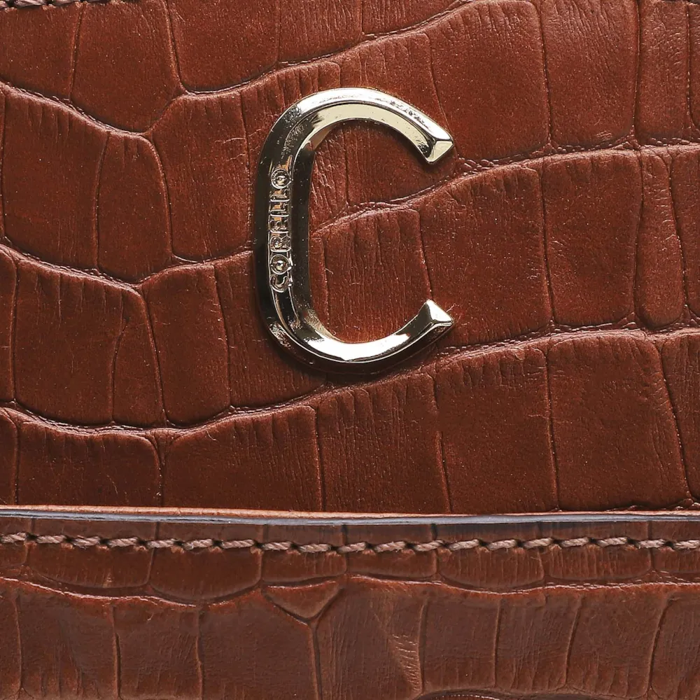 Bolsa Tote Scarlet Croco Marrom - imagem 5