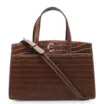 Bolsa Tote Scarlet Croco Marrom - imagem 1