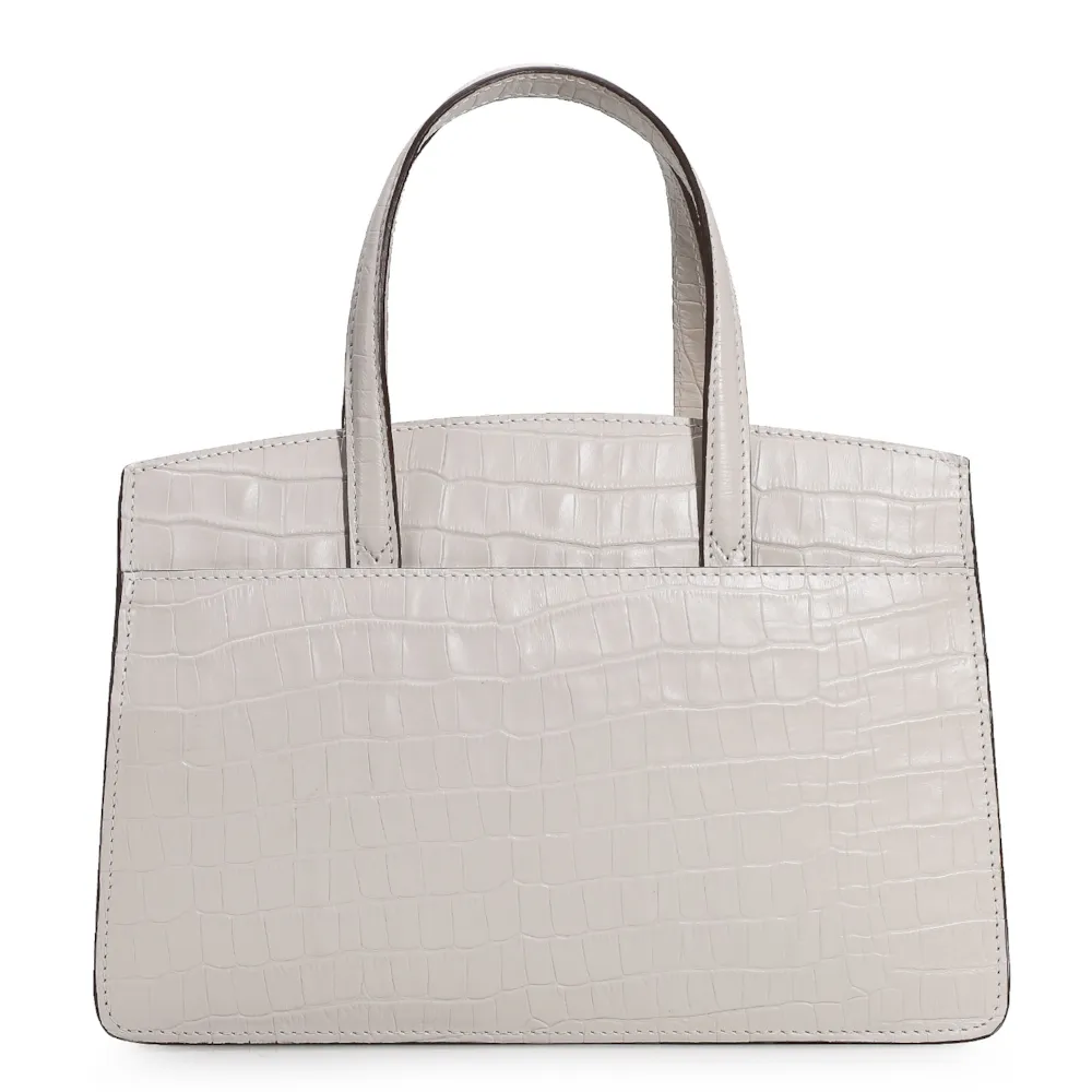 Bolsa Tote Scarlet Croco Off White - imagem 3
