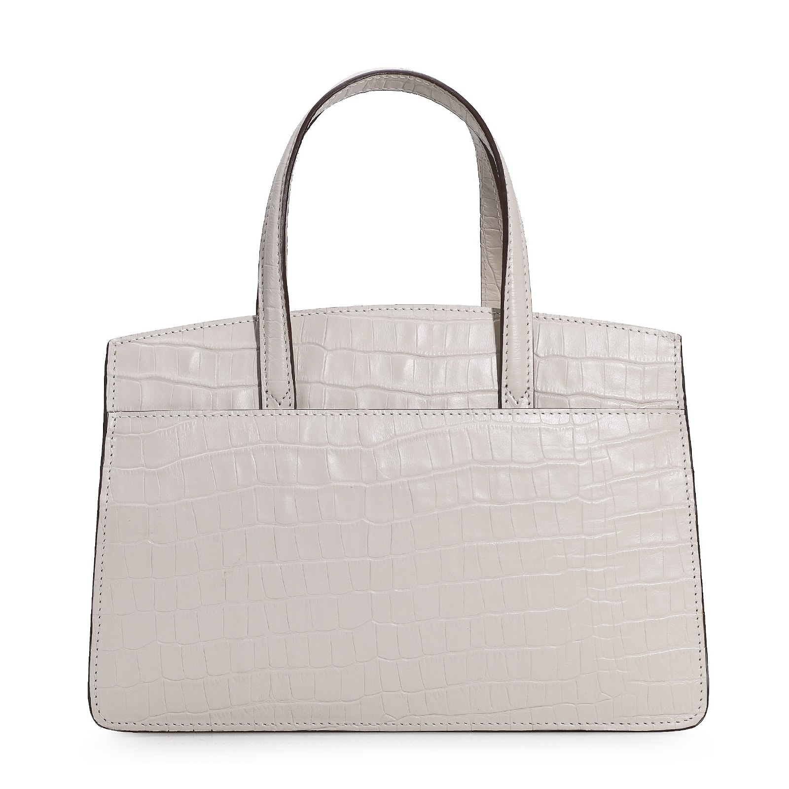 Bolsa Tote Scarlet Croco Off White