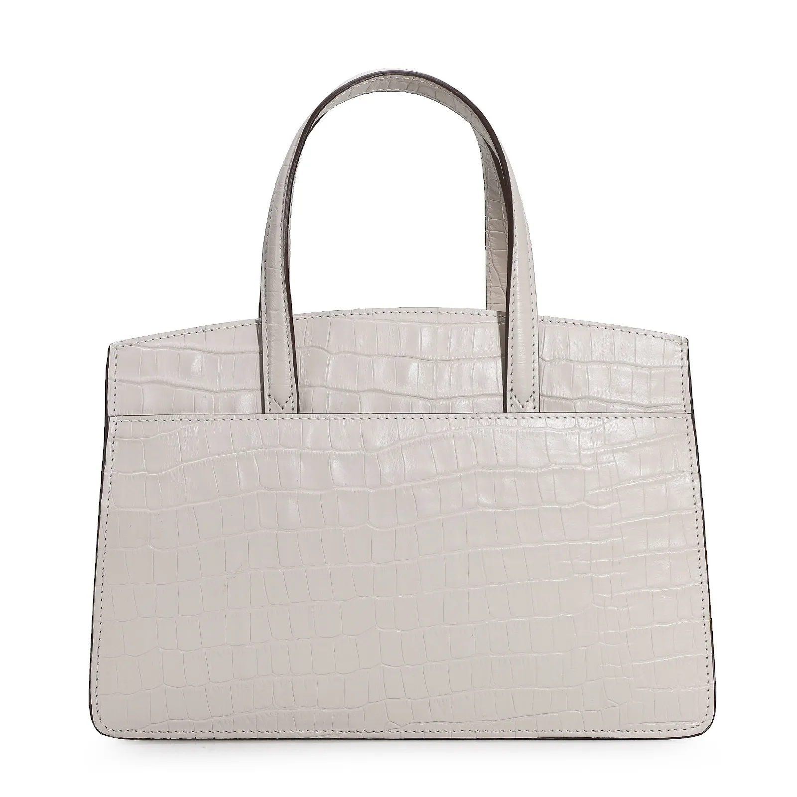 Bolsa Tote Scarlet Croco Off White