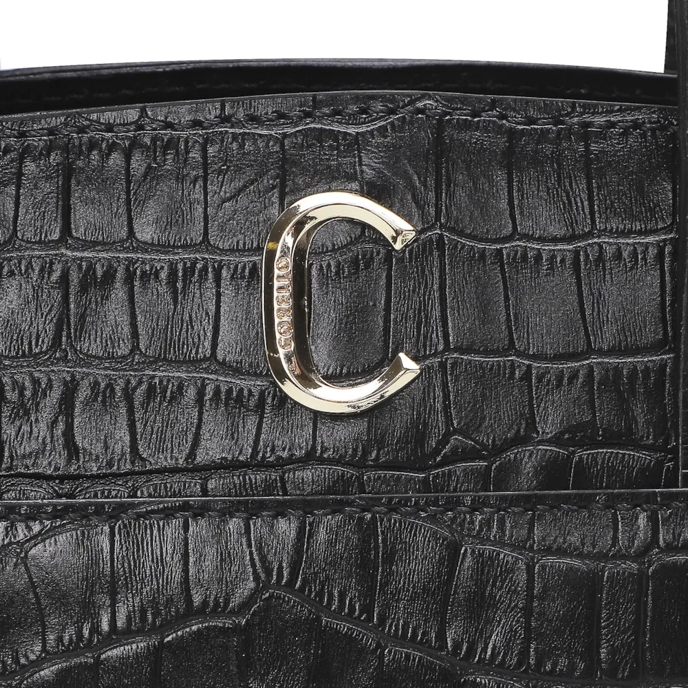 Bolsa Tote Scarlet Croco Preto - imagem 5