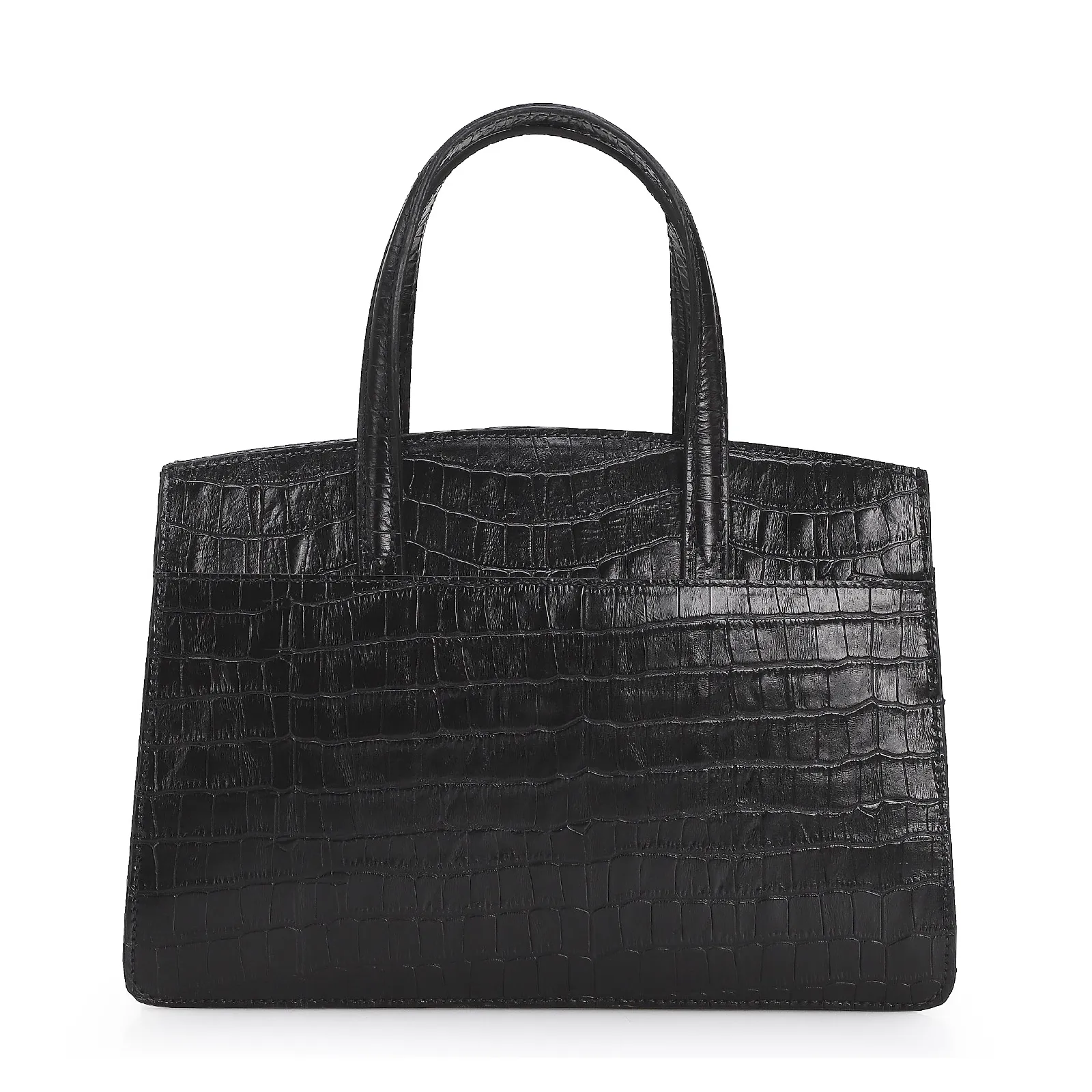 Bolsa Tote Scarlet Croco Preto