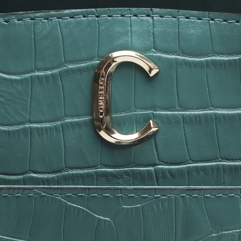 Bolsa Tote Scarlet Croco Verde - imagem 5