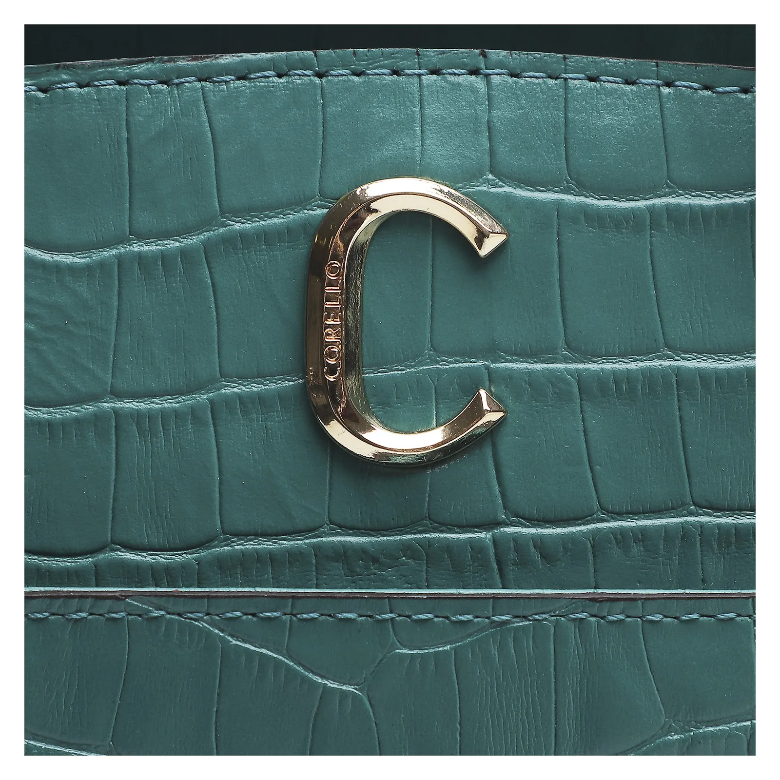 Bolsa Tote Scarlet Croco Verde