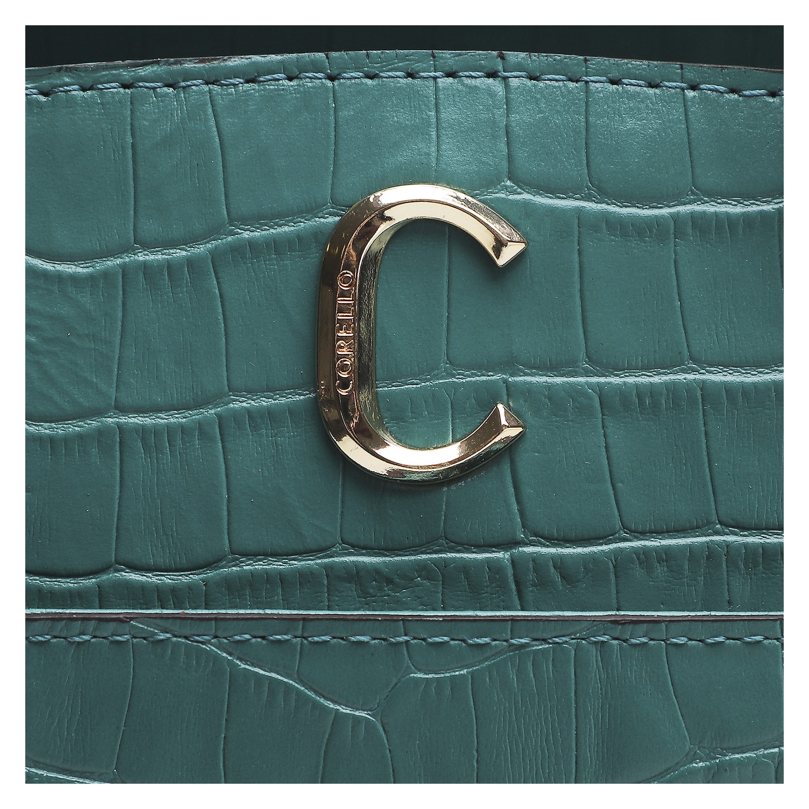 Bolsa Tote Scarlet Croco Verde