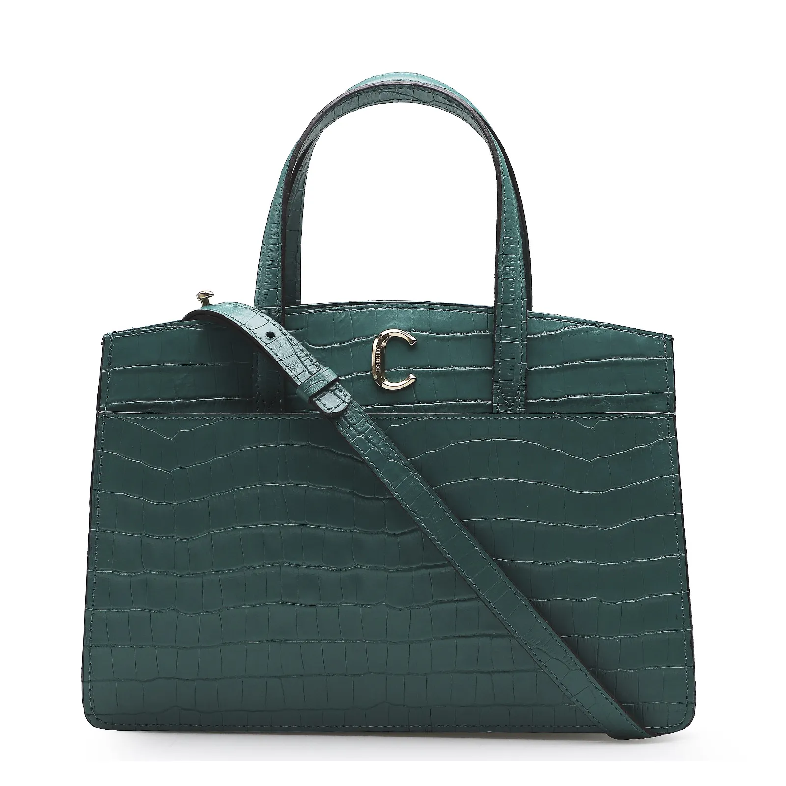 Bolsa Tote Scarlet Croco Verde