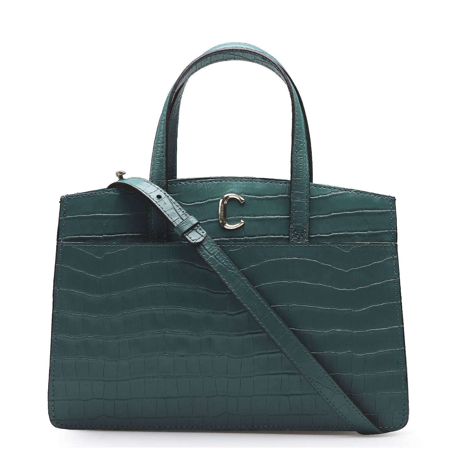 Bolsa Tote Scarlet Croco Verde