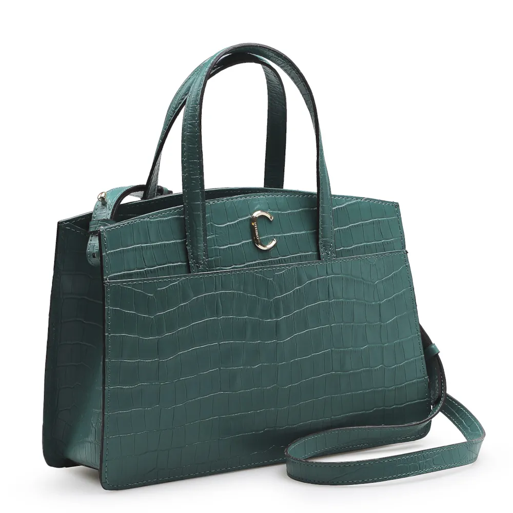 Bolsa Tote Scarlet Croco Verde - imagem 2