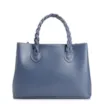 Bolsa Tote Trançada Couro Azul - imagem 3