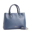 Bolsa Tote Trançada Couro Azul - imagem 2