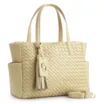 Bolsa Tote Tressê Couro Amarelo - imagem 3