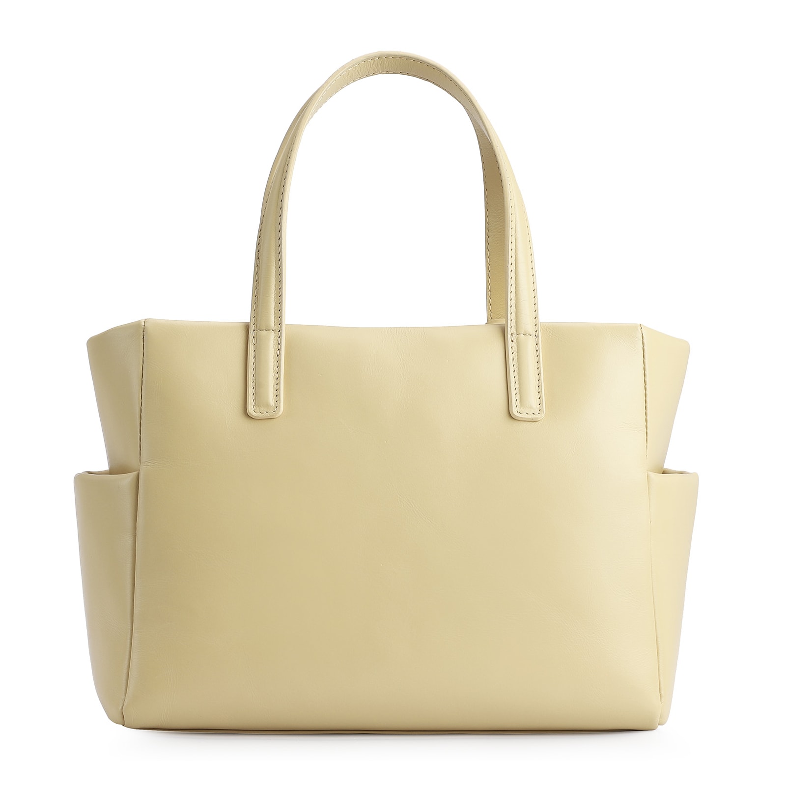 Bolsa Tote Tressê Couro Amarelo