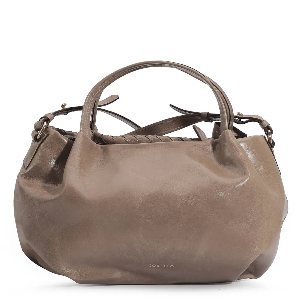 Bolsa Tote Tressê Couro Argila - imagem 3
